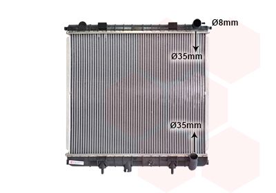 VAN WEZEL Radiators, Motora dzesēšanas sistēma 02002173